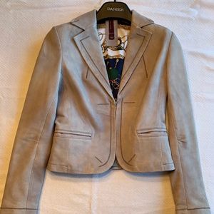 Danier Grey Leather Jacket, size 2
